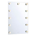 Golden Lighting 8195-24M WHT-C Matte White Yep By Golden Lighting Starlight Integrated Led 24in Mirror With Crystal Diffusers Image 1