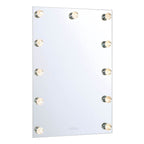 Golden Lighting 8195-24M WHT-C Matte White Yep By Golden Lighting Starlight Integrated Led 24in Mirror With Crystal Diffusers Image 1