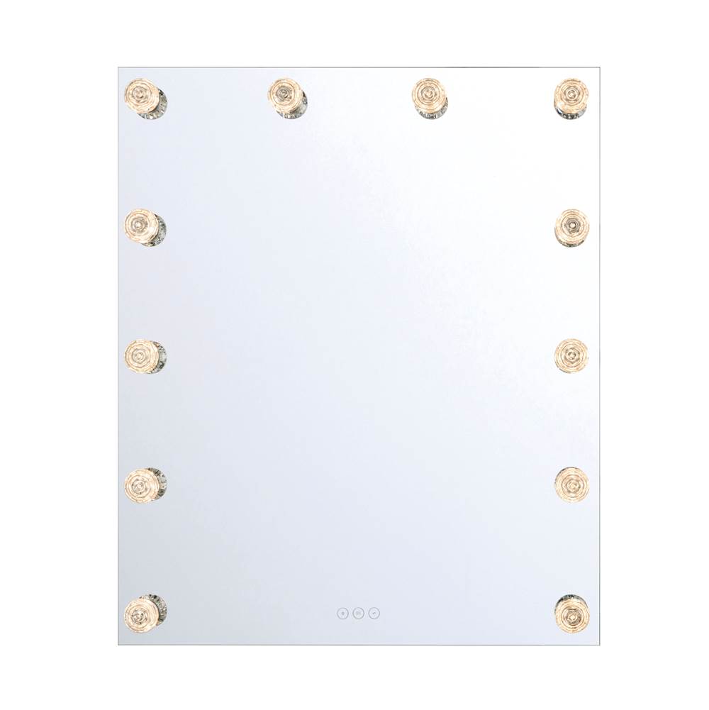 Golden Lighting Starlight Yep By Golden Lighting Starlight Integrated Led 30in Mirror With Rose Diffusers
