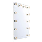 Golden Lighting 8195-30M WHT-B Matte White Yep By Golden Lighting Starlight Integrated Led 30in Mirror With Rose Diffusers Image 4
