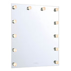Golden Lighting 8195-30M WHT-A Matte White Yep By Golden Lighting Starlight Integrated Led 30in Mirror With Globe Diffusers Image 1