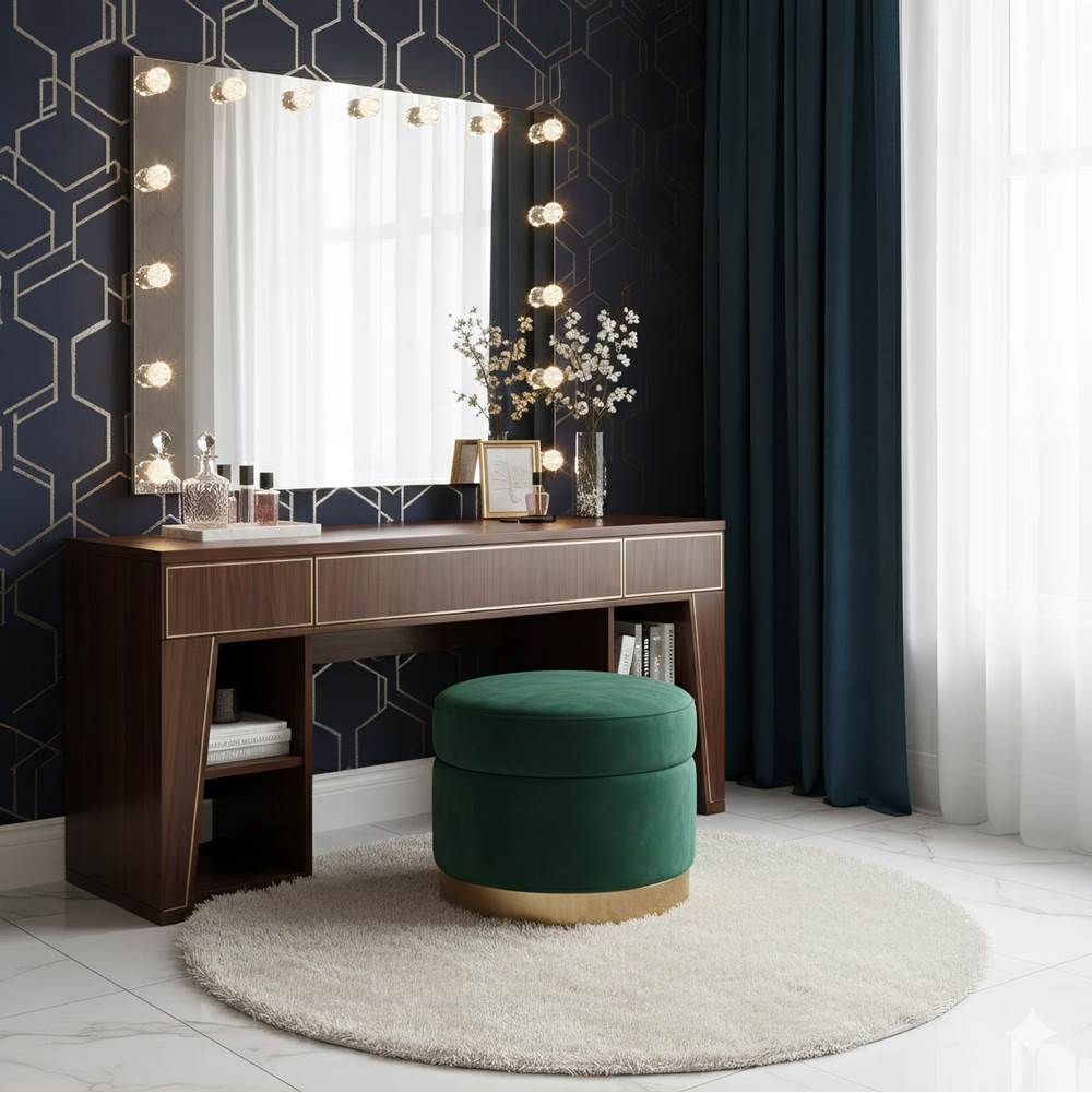Golden Lighting 8195-48M WHT-C Matte White Yep By Golden Lighting Starlight Integrated Led 48in Mirror With Crystal Diffusers Image 3