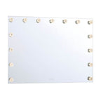 Golden Lighting 8195-48M WHT-B Matte White Yep By Golden Lighting Starlight Integrated Led 48in Mirror With Rose Diffusers Image 1