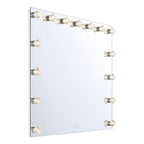 Golden Lighting 8195-48M WHT-B Matte White Yep By Golden Lighting Starlight Integrated Led 48in Mirror With Rose Diffusers Image 5