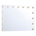 Golden Lighting 8195-48M WHT-A Matte White Yep By Golden Lighting Starlight Integrated Led 48in Mirror With Globe Diffusers Image 1