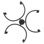 Golden Lighting 8209-6 BLK Matte Black Golden Lighting Ellyn 6-light Chandelier In Matte Black Image 3