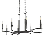 Golden Lighting 8209-LP BLK Matte Black Golden Lighting Ellyn 8-light Island Light In Matte Black Image 6