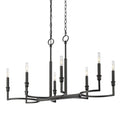 Golden Lighting 8209-LP BLK Matte Black Golden Lighting Ellyn 8-light Island Light In Matte Black Image 1