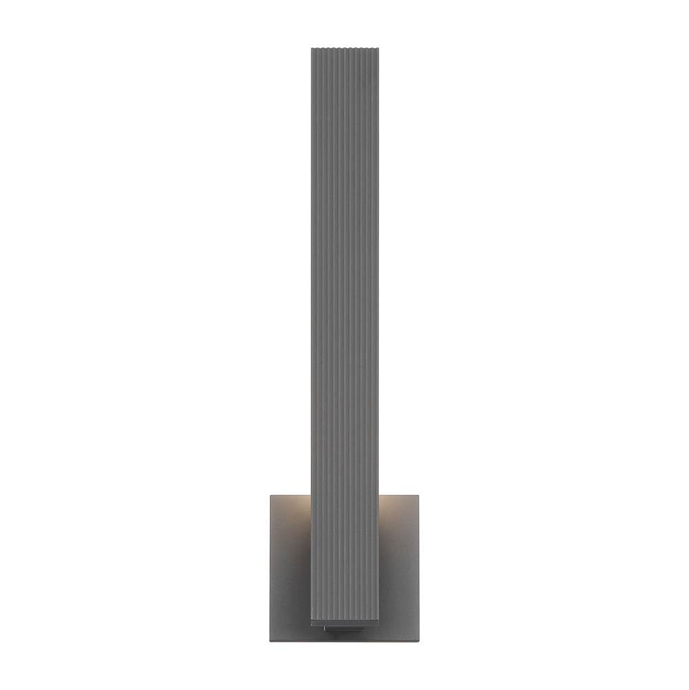 Golden Lighting Enso Golden Lighting Enso Integrated Led 18'' Outdoor Wall In Smooth Grey