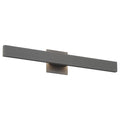 Golden Lighting 8432-OWL24 SGY Smooth Gray Golden Lighting Enso Integrated Led 24'' Outdoor Wall In Smooth Grey Image 1