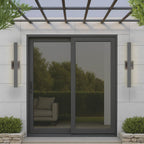Golden Lighting 8432-OWL24 SGY Smooth Gray Golden Lighting Enso Integrated Led 24'' Outdoor Wall In Smooth Grey Image 3