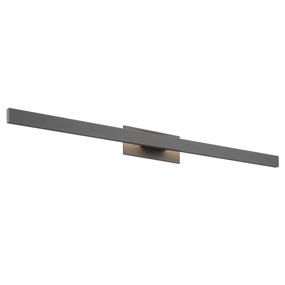 Golden Lighting 8432-OWL51 SGY Smooth Gray Golden Lighting Enso Integrated Led 51'' Outdoor Wall In Smooth Grey Image 1