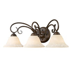 Golden Lighting 8606-BA3 RBZ-TEA Rubbed Bronze Wry Lighting Homestead 3-light Vanity In Rubbed Bronze Image 4