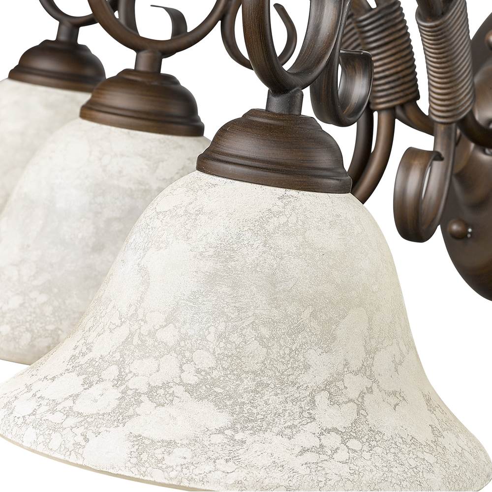 Golden Lighting 8606-BA3 RBZ-TEA Rubbed Bronze Wry Lighting Homestead 3-light Vanity In Rubbed Bronze Image 3