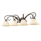 Golden Lighting 8606-BA4 RBZ-TEA Rubbed Bronze Wry Lighting Homestead 4-light Vanity In Rubbed Bronze Image 5