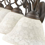 Golden Lighting 8606-BA4 RBZ-TEA Rubbed Bronze Wry Lighting Homestead 4-light Vanity In Rubbed Bronze Image 3