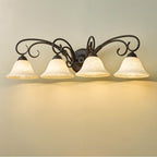 Golden Lighting 8606-BA4 RBZ-TEA Rubbed Bronze Wry Lighting Homestead 4-light Vanity In Rubbed Bronze Image 2