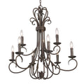 Golden Lighting 8606-CN9 RBZ Rubbed Bronze Wry Lighting Homestead 9-light Chandelier In Rubbed Bronze Image 1