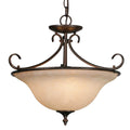 Golden Lighting 8606-SF RBZ-TEA Rubbed Bronze Wry Lighting Homestead 3-light Semi-flush Mount In Rubbed Bronze Image 1