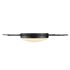 Golden Lighting Kieran Wry Lighting Kieran Integrated Led 18in Flush Mount In Matte Black