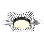 Golden Lighting 9126-FM18 BLK-OP Matte Black Wry Lighting Kieran Integrated Led 18in Flush Mount In Matte Black Image 1
