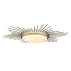 Golden Lighting 9126-FM18 WG-OP White Gold Wry Lighting Kieran Integrated Led 18in Flush Mount In White Gold Image 7