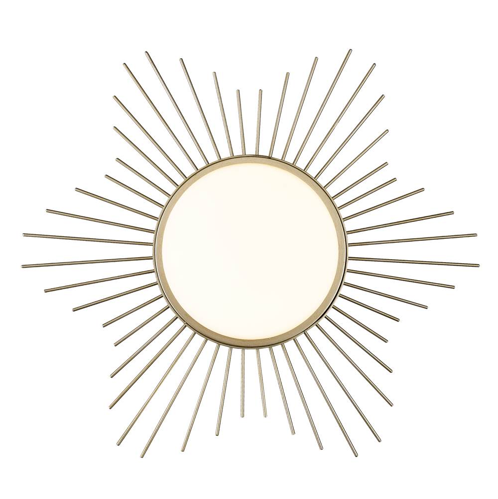 Golden Lighting 9126-FM18 WG-OP White Gold Wry Lighting Kieran Integrated Led 18in Flush Mount In White Gold Image 6