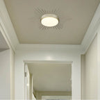 Golden Lighting 9126-FM18 WG-OP White Gold Wry Lighting Kieran Integrated Led 18in Flush Mount In White Gold Image 4