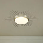 Golden Lighting 9126-FM18 WG-OP White Gold Wry Lighting Kieran Integrated Led 18in Flush Mount In White Gold Image 3
