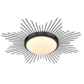 Golden Lighting 9126-FM24 BLK-OP Matte Black Wry Lighting Kieran Integrated Led 24in Flush Mount In Matte Black Image 1