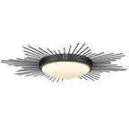 Golden Lighting 9126-FM24 BLK-OP Matte Black Wry Lighting Kieran Integrated Led 24in Flush Mount In Matte Black Image 6