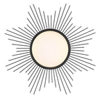 Golden Lighting 9126-FM24 BLK-OP Matte Black Wry Lighting Kieran Integrated Led 24in Flush Mount In Matte Black Image 5