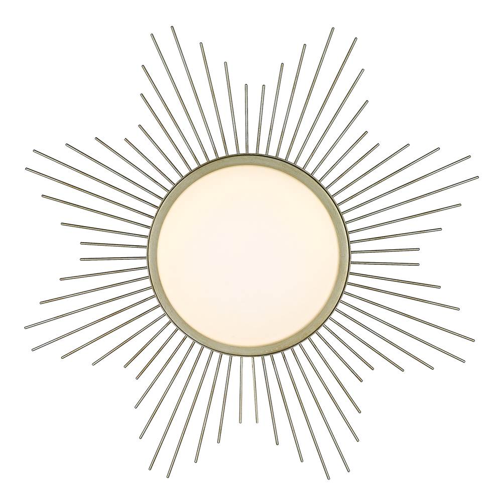 Golden Lighting 9126-FM24 WG-OP White Gold Wry Lighting Kieran Integrated Led 24in Flush Mount In White Gold Image 5