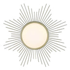 Golden Lighting 9126-FM24 WG-OP White Gold Wry Lighting Kieran Integrated Led 24in Flush Mount In White Gold Image 5