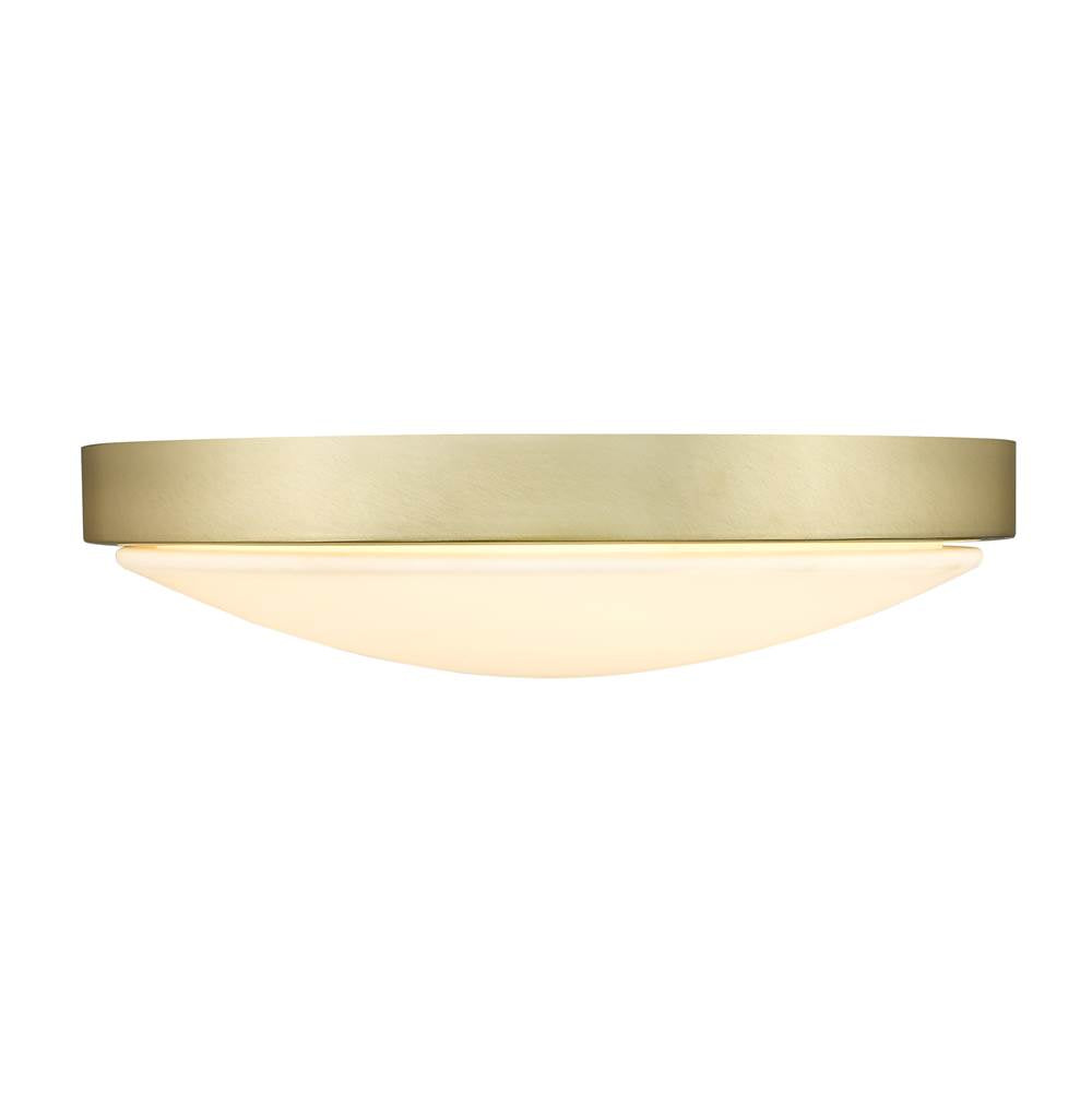 Golden Lighting Gabi Golden Lighting Gabi Integrated Led 12in Flush Mount In Brushed Champagne Brass