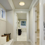 Golden Lighting 9128-FM13 BCB-OP Brushed Champagne Brass Golden Lighting Gabi Integrated Led 12in Flush Mount In Brushed Champagne Brass Image 3