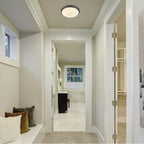 Golden Lighting 9128-FM13 BLK-OP Matte Black Golden Lighting Gabi Integrated Led 12in Flush Mount In Matte Black Image 3