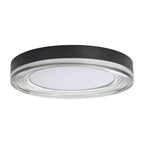 Golden Lighting 9518-16 SNB-SMK Sand Black Wry Lighting Ondulada Integrated Led 16in Flush Mount In Sand Black And Smoky Acrylic Image 5