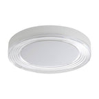 Golden Lighting Ondulada Wry Lighting Ondulada Integrated Led 16in Flush Mount In Sand Black And Clear Glass