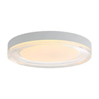 Golden Lighting 9518-16 SNW-CLR Sand White Wry Lighting Ondulada Integrated Led 16in Flush Mount In Sand White And Clear Glass Image 5