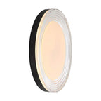 Golden Lighting 9518-20 SNB-CLR Sand Black Wry Lighting Ondulada Integrated Led 20in Flush Mount In Sand Black And Clear Glass Image 5