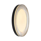 Golden Lighting 9518-20 SNB-SMK Sand Black Wry Lighting Ondulada Integrated Led 20in Flush Mount In Sand Black And Smoky Acrylic Image 5