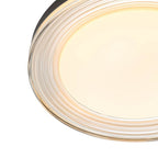 Golden Lighting 9518-20 SNB-SMK Sand Black Wry Lighting Ondulada Integrated Led 20in Flush Mount In Sand Black And Smoky Acrylic Image 4