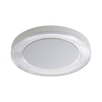 Golden Lighting Ondulada Wry Lighting Ondulada Integrated Led 20in Flush Mount In Sand Black And Clear Glass