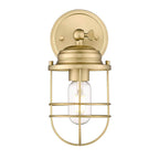 Golden Lighting Seaport Golden Lighting Seaport 1-light Wall Sconce In Brushed Champagne Brass