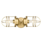 Golden Lighting Seaport Golden Lighting Seaport 2-light Vanity In Brushed Champagne Brass