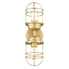 Golden Lighting 9808-2W BCB Brushed Champagne Brass Golden Lighting Seaport 2-light Vanity In Brushed Champagne Brass Image 2