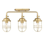 Golden Lighting 9808-BA3 BCB Brushed Champagne Brass Golden Lighting Seaport 3-light Vanity In Brushed Champagne Brass Image 2