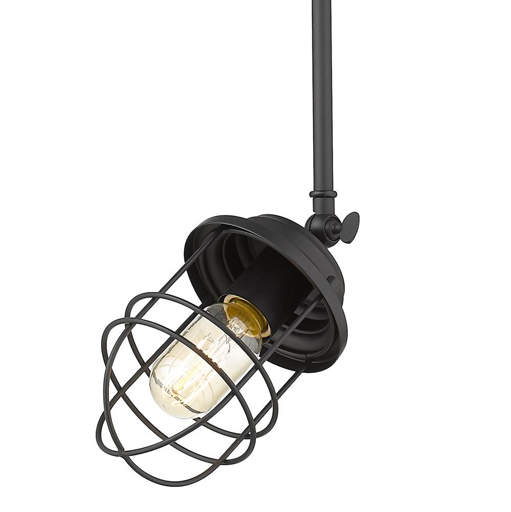 Golden Lighting 9808-M1L BLK Matte Black Golden Lighting Seaport 1-light Pendant In Matte Black Image 3