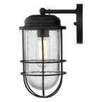 Golden Lighting Seaport Golden Lighting Seaport 1-light 6in Outdoor Wall In Natural Black